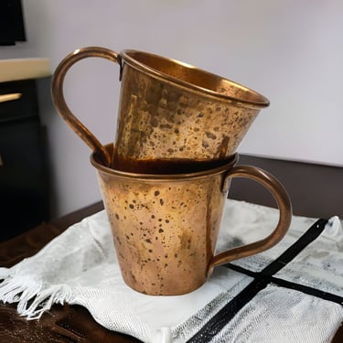 Antique Copper Moscow Mule Cups 