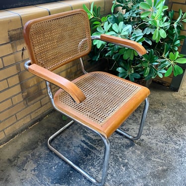 Chrome Cantilever Cesca Style Cane Chair