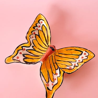 Hand-Painted Butterfly Catchall