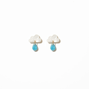Rain Cloud Mini Dangle Earrings