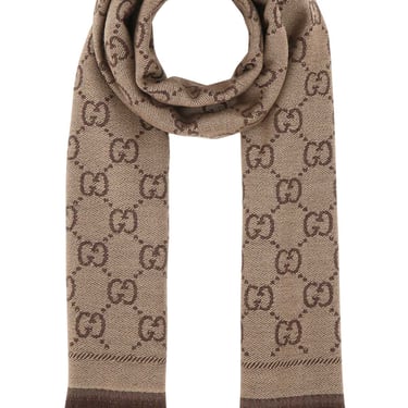 Gucci Women Embroidered Wool Scarf