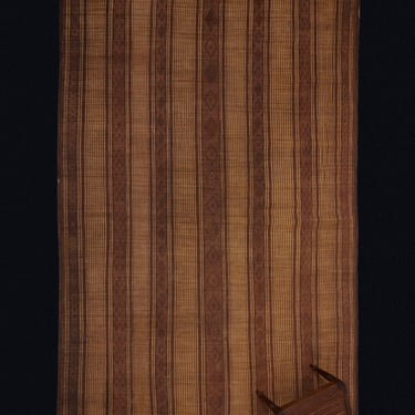 Medium Early Tuareg Carpet with 7 Decorative Bands Dividing the Field