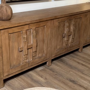 111” Handmade Reclaimed Wood 6 Door Sideboard by Terra Nova Furniture Los Angeles 
