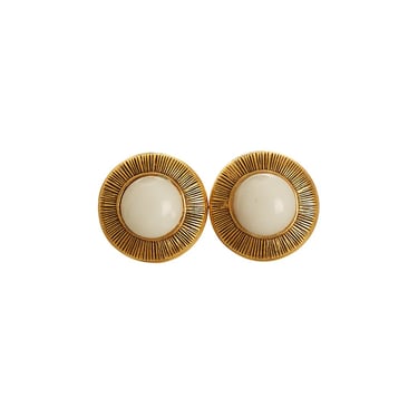 Chanel Gold Stone Earring