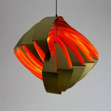 "Konkylie" / Model P483 Brass Pendant Light by Louis Weisdorf for LYFA - #A1667