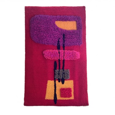 Monumental Abstract Rya Weave Tapestry