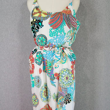 Trina Turk Silk Summer Dress - Palm Beach - Resort Wear - Beach Dress - Cover Up 
