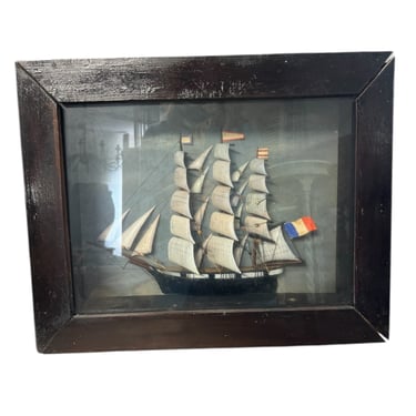 French Ship Diorama