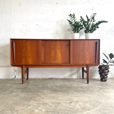 Danish Modern Media Console or Credenza 