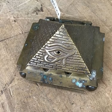 Egytian Brass Pyramid Incense Burner (Seattle)