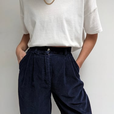 Vintage Navy Corduroy Trousers