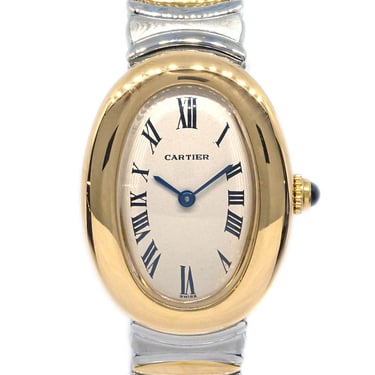 Cartier Baignoire Bell Epoch Ref.2086 Quartz Watch SS 18KYG