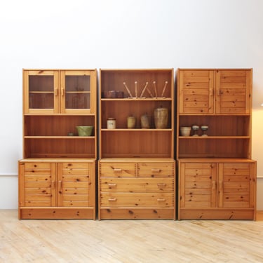 Vintage Pine Cabinets -Modular Timmerman for Ikea- Made in Sweden 