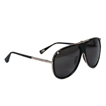 Marc Jacobs - Black &amp; Brown Tortoise Shell Aviator Sunglasses