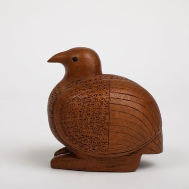 Hand Carved Danish Wood Bird, circa 1950