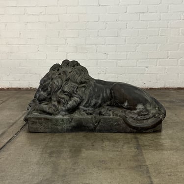 Vintage Cast Bronze Lion 