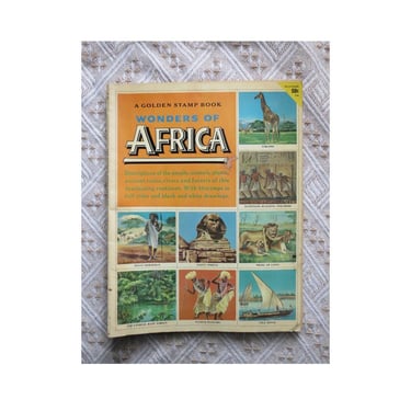 Vintage Golden Stamp Book - Wonders of Africa - 1960 Edition 