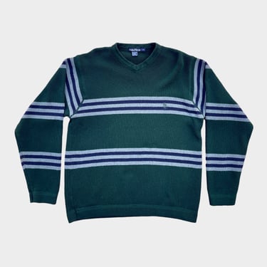 Vintage Nautica Green Grandpa Sweater (L)