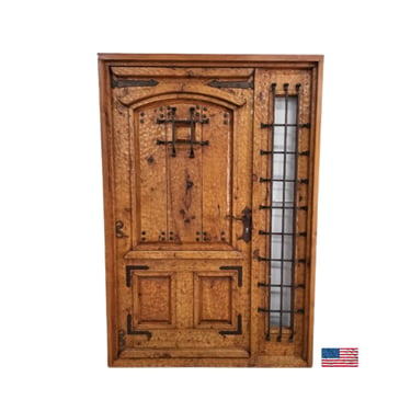 Rustic exterior doors with various Spanish influences