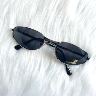 Vintage Y2K Silver Dark Tinted Sunglasses 
