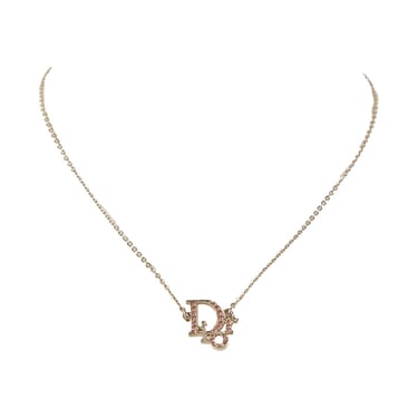 Dior Pink Logo Necklace