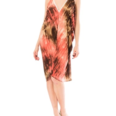 Morphew Collection Tie Dyed Jersey Easy Breezy Beach Cover Up Dress 