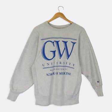 Vintage George Washington University School Of Medicine Sweatshirt Sz M