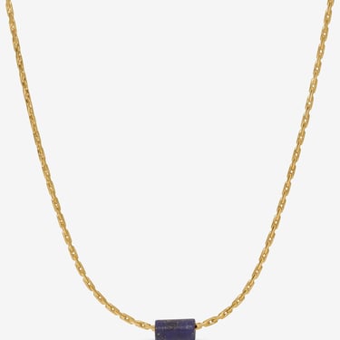 Kozakh - Little Bead Necklace - Gold/Lapis