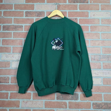 Vintage 90s Embroidered MTX Moose Offroad ORIGINAL Crewneck Sweatshirt - Large 