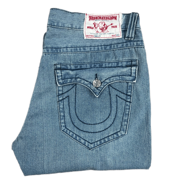 True Religion "Billy" 39x33 Made In U.S.A. Pocket Flap Jeans