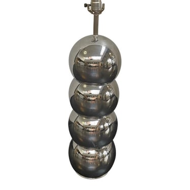 Chrome Stacked Ball Lamp by George Kovacs 