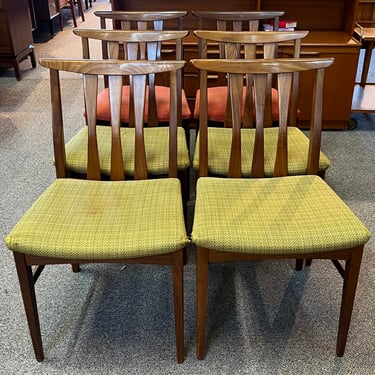 Item #AB94 Set of Six Danish Modern Teak Dining Chairs c.1960