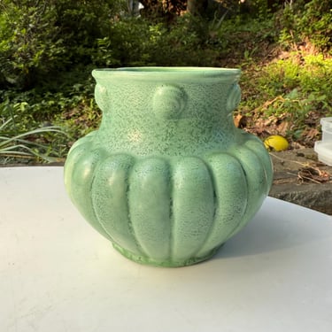 Rumrill Green Stripple Vase #499 
