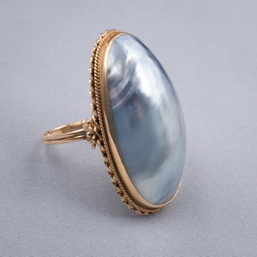 Grey Mabé Pearl Ring