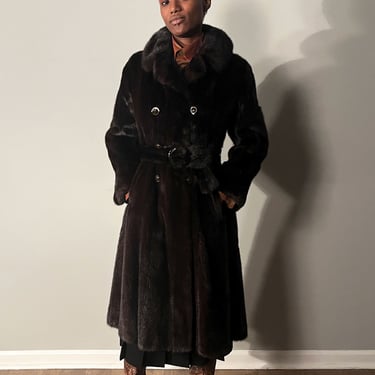 A. Dworkin Mink Trench 
