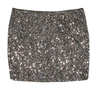 Vince - Bronze, Pewter & Silver Sequin Miniskirt Sz 8