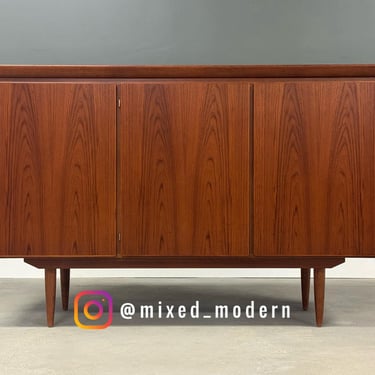 Danish Modern Teak 60” Credenza by Skovby 