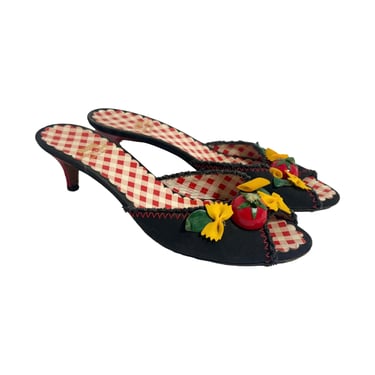 Moschino Pasta Kitten Heels