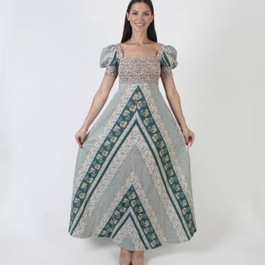 jody california lace dress Vintage 70s Jody T of California cottagecore maxi dress S-M Bust 36