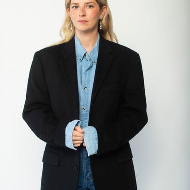 Vintage Wool Blazer - Black