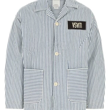 Visvim Men Embroidered Denim Blazer