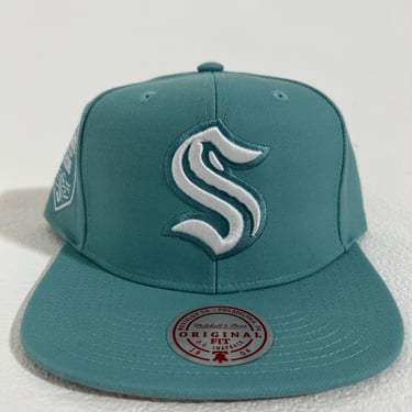 Seattle Kraken NHL Back to Basics Light Blue Snapback Hat