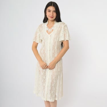 1980s 1990s - Floral Cotton Dress by Dawn | No Grit, No Glory - Weslaco, TX  | ATTIC