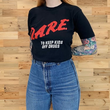 Vintage D.A.R.E. To Keep Kids Off Drugs Tee Shirt T-Shirt 