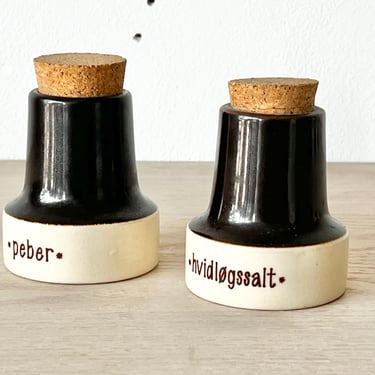 Danish Spice Jar - Hvidlogssalt (White Salt) & Peber (Pepper)