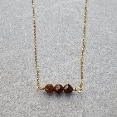 James + Jezebelle | Tula Necklace | Hessonite Garnet