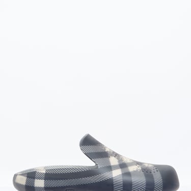 Burberry Men Check Rubber Stingray Clogs