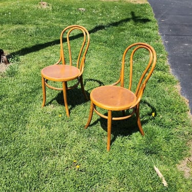 Bentwood Chairs, pair.