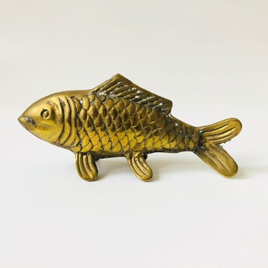 Vintage Brass Koi Fish 
