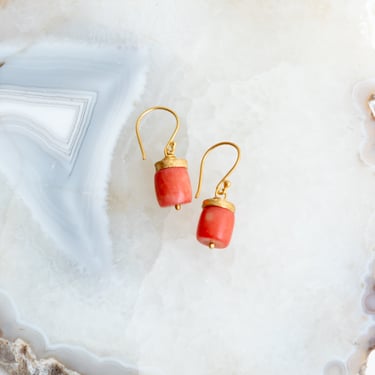 River Song Antique Pink Coral Earrings